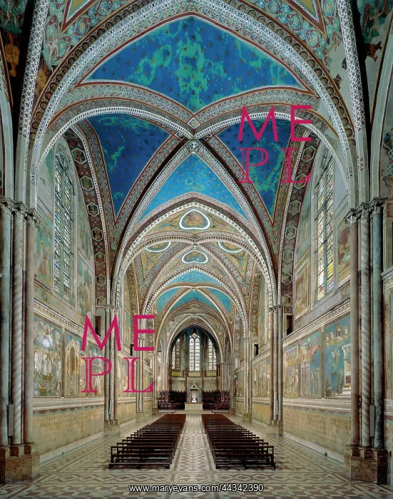 : Interior of the Upper Basilica : Interior of the Upper Basilica