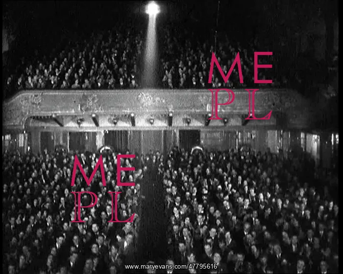 : An Interior View of the Audience Watching A : An Interior View of the Audience Watching A