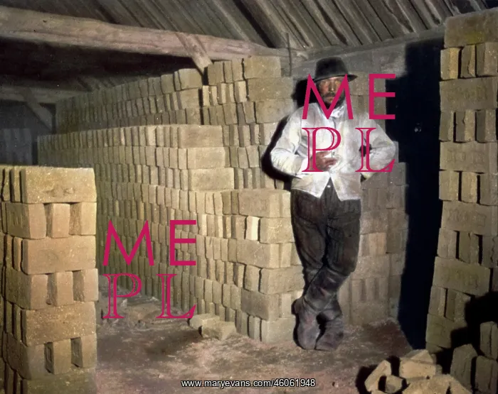 : Interior view of a brick-kiln : Interior view of a brick-kiln