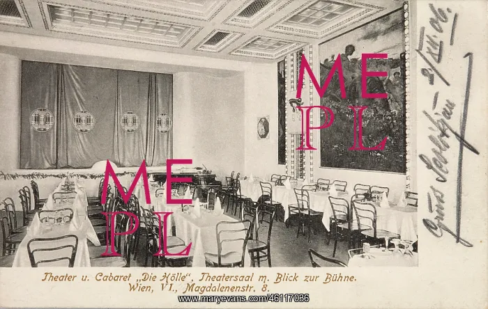 : Interior view of the Cabaret 'Die : Interior view of the Cabaret 'Die