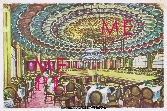 : An interior view of the Cafs Am Zoo in Berlin, 1920s : An interior view of the Cafs Am Zoo in Berlin, 1920s