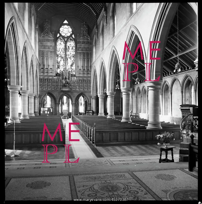 : An interior view of the chancel in St George's Church : An interior view of the chancel in St George's Church