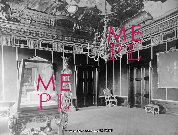 : Interior view of the German House at the St : Interior view of the German House at the St