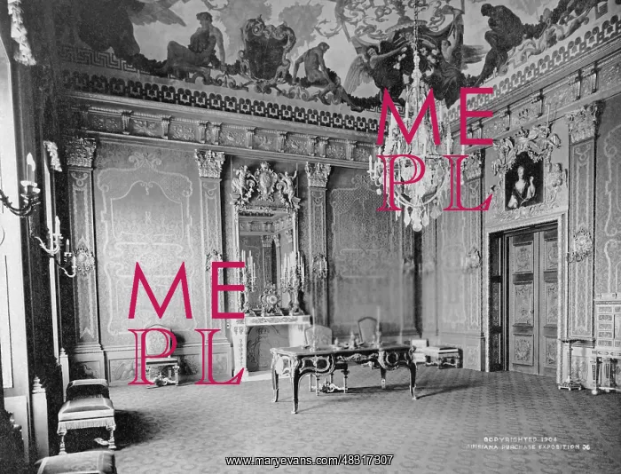 : Interior view of the German House at the St : Interior view of the German House at the St