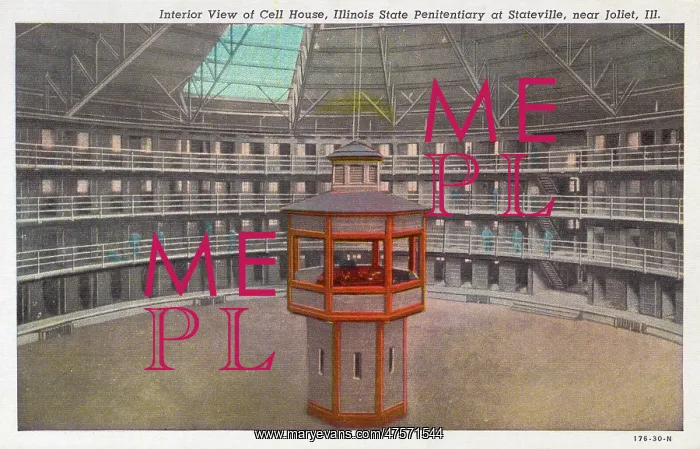 : Interior view of the Illinois State Penitentiary : Interior view of the Illinois State Penitentiary
