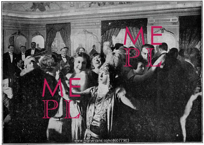 : An interior view of Le Capitole night-spot in Paris, 1924 : An interior view of Le Capitole night-spot in Paris, 1924