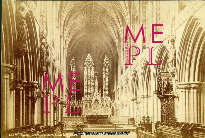 : Interior view, Lichfield Cathedral, Lichfield, Staffordshire : Interior view, Lichfield Cathedral, Lichfield, Staffordshire