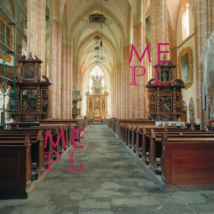 : Interior view of the minster : Interior view of the minster