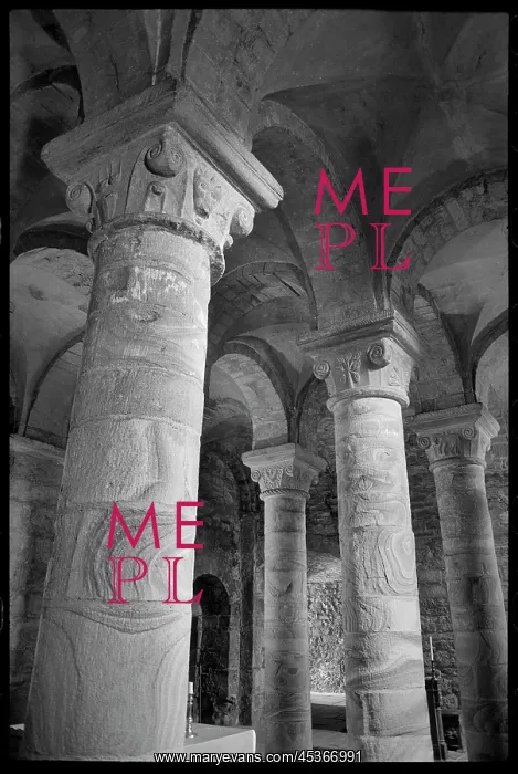 : An interior view of the Norman Chapel, situated : An interior view of the Norman Chapel, situated