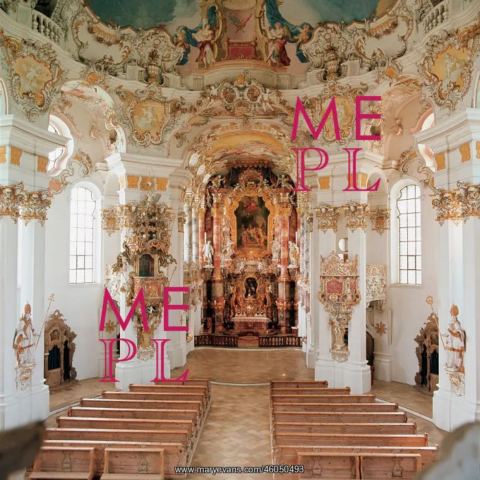 : Interior view of the pilgrimage church Wies : Interior view of the pilgrimage church Wies