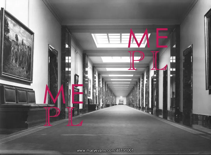 : The interior view of the Reich Chancellery : The interior view of the Reich Chancellery