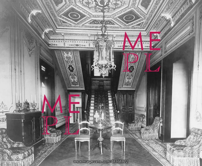 : Interior view of the former residence of Sultan Abdul Hamid : Interior view of the former residence of Sultan Abdul Hamid
