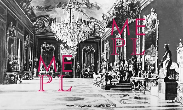 : Interior view of the Royal Palace in Madrid, 1936 : Interior view of the Royal Palace in Madrid, 1936