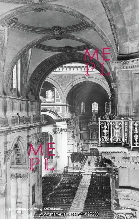 : Interior View of St. Paul's Cathedral : Interior View of St. Paul's Cathedral