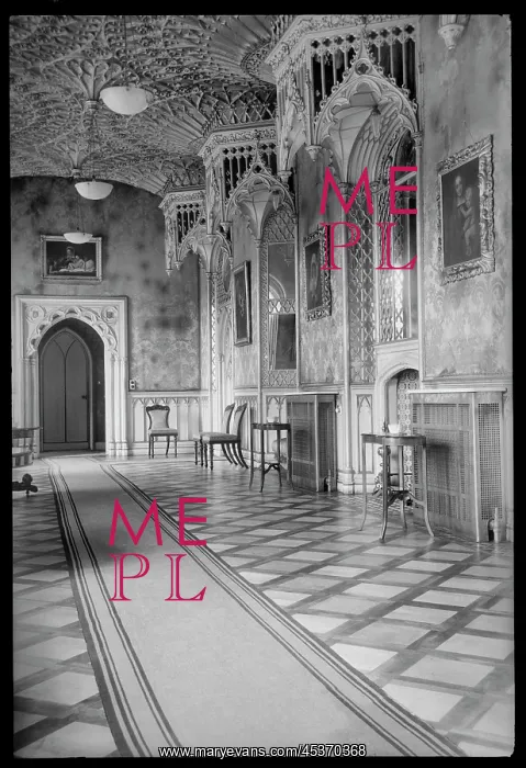 : Interior view of Strawberry Hill house : Interior view of Strawberry Hill house