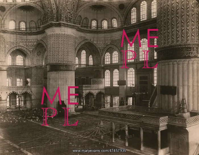 : Interior view of the Sultanahmet Camii (mosque) : Interior view of the Sultanahmet Camii (mosque)