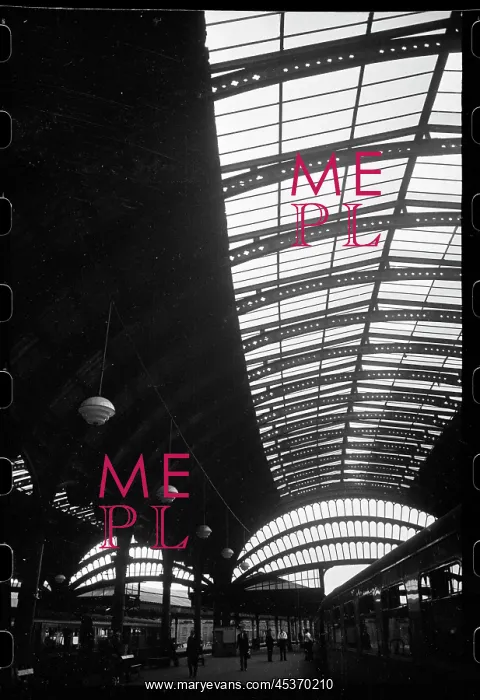 : An interior view of York Railway Station : An interior view of York Railway Station
