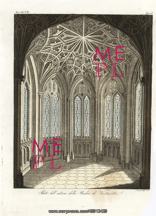 : Detail of the interior of Westminster Abbey : Detail of the interior of Westminster Abbey
