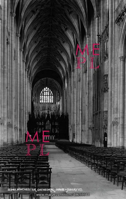 : Interior of Winchester Cathedral : Interior of Winchester Cathedral