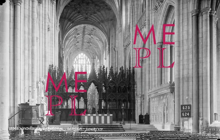 : Interior of Winchester Cathedral : Interior of Winchester Cathedral