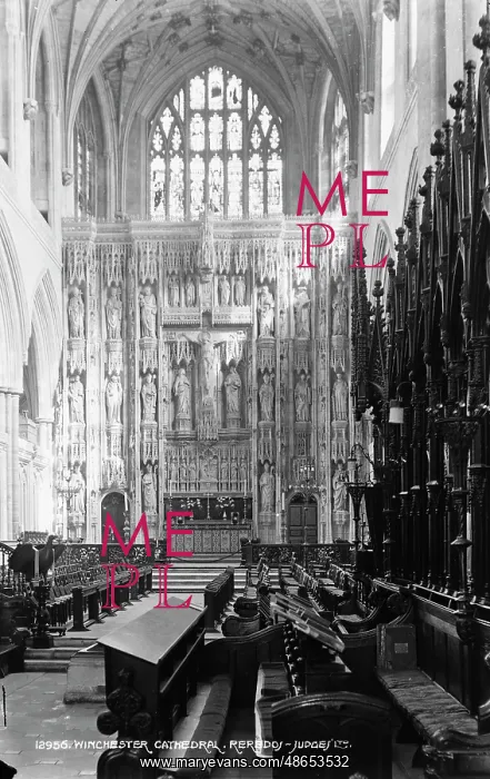 : Interior of Winchester Cathedral : Interior of Winchester Cathedral