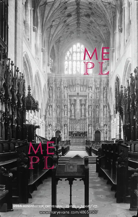 : Interior of Winchester Cathedral Choir : Interior of Winchester Cathedral Choir