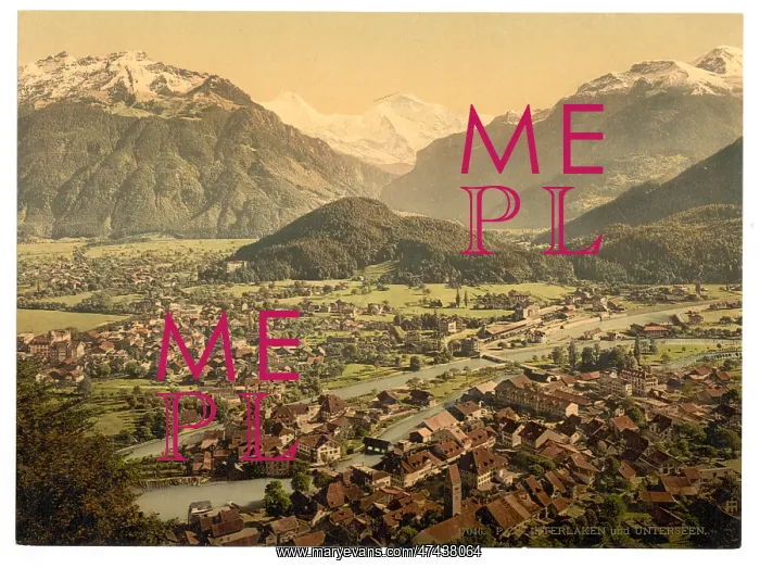 : Interlaken and Unterseen, Bernese Oberland, Switzerland : Interlaken and Unterseen, Bernese Oberland, Switzerland