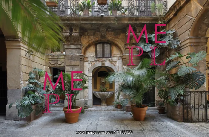 : Internal courtyard, Palazzo Conte Federico, Palermo : Internal courtyard, Palazzo Conte Federico, Palermo