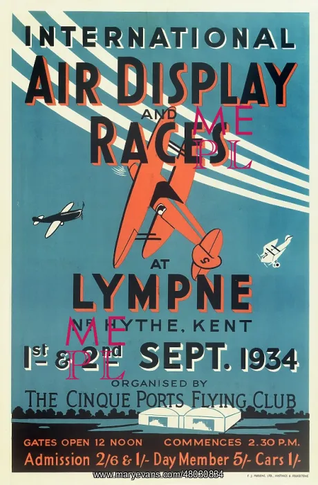 : International Air Display and Races Poster : International Air Display and Races Poster