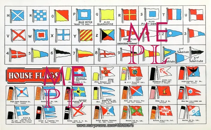 : International code of Signals flags and House Flags : International code of Signals flags and House Flags