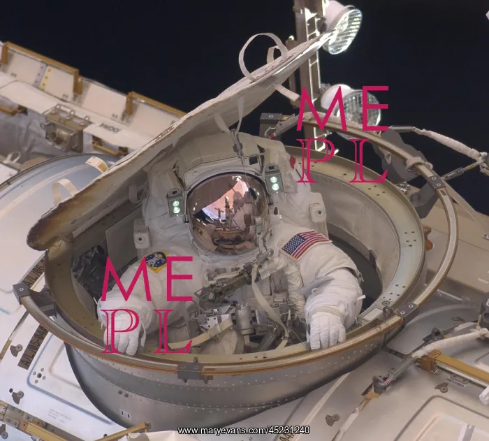 : International Space Station in 2011. Astronaut ? : International Space Station in 2011. Astronaut ?