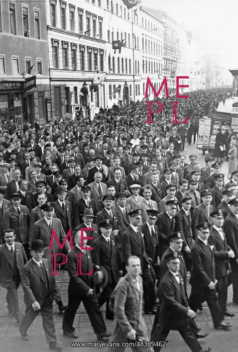 : International Workers Day in Berlin, 1935 : International Workers Day in Berlin, 1935