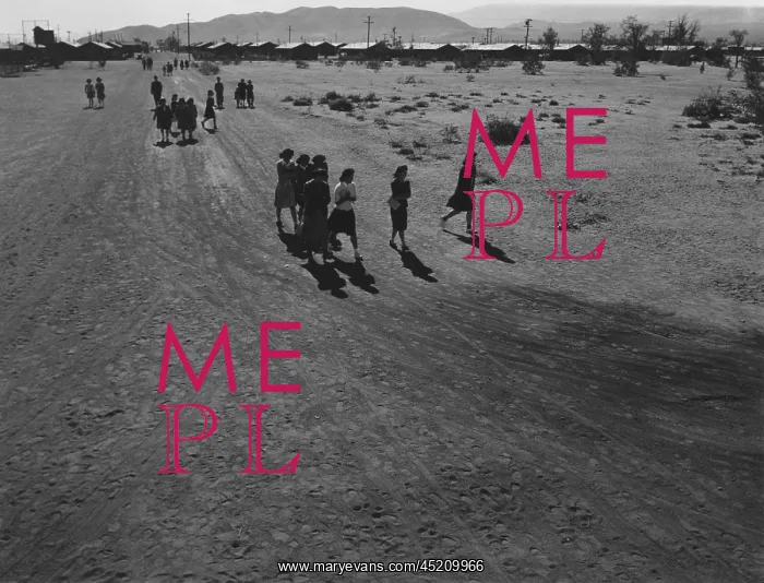 : Interned Japanese Americans, mostly women, ? : Interned Japanese Americans, mostly women, ?