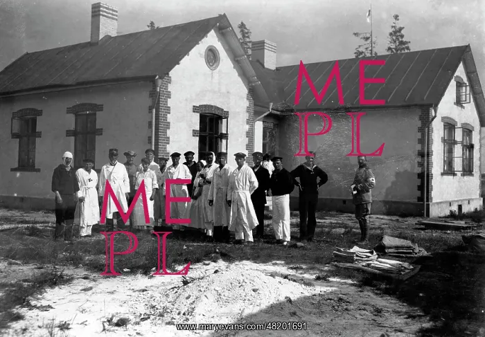 : Interned sailors in Gotland, 1915 : Interned sailors in Gotland, 1915
