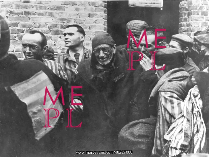 : Internees of Woebbelin concentration camp after its : Internees of Woebbelin concentration camp after its