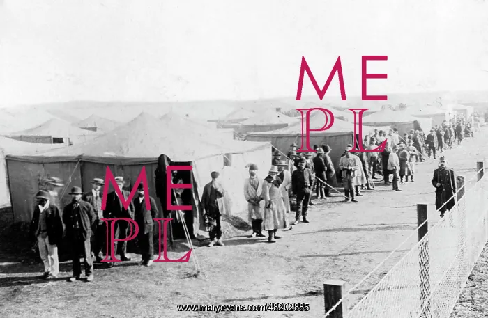 : Internment camp for suspected spies, 1915 : Internment camp for suspected spies, 1915