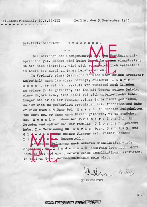 : Interrogation report of the attack of 20 July 1944 : Interrogation report of the attack of 20 July 1944