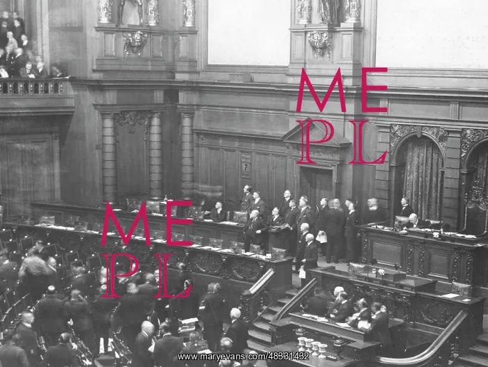 : Interruption of a Reichstag meeting, 1932 : Interruption of a Reichstag meeting, 1932