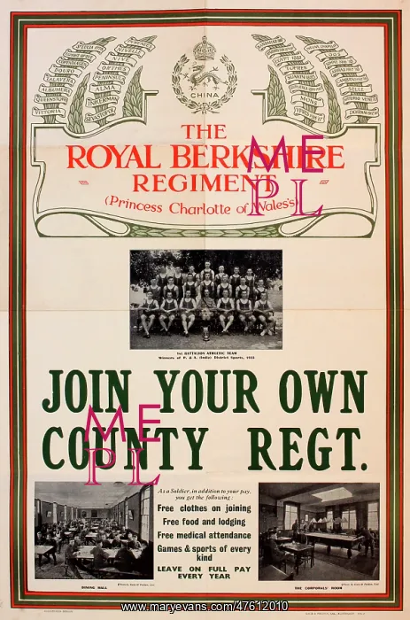 : Interwar Period Recruiting poster : Interwar Period Recruiting poster