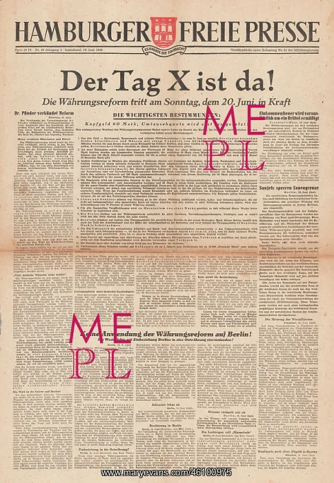 : Introduction of the Deutsche Mark : Introduction of the Deutsche Mark