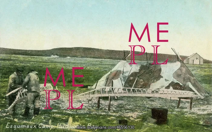 : Inuit Camp at Hudson Bay : Inuit Camp at Hudson Bay