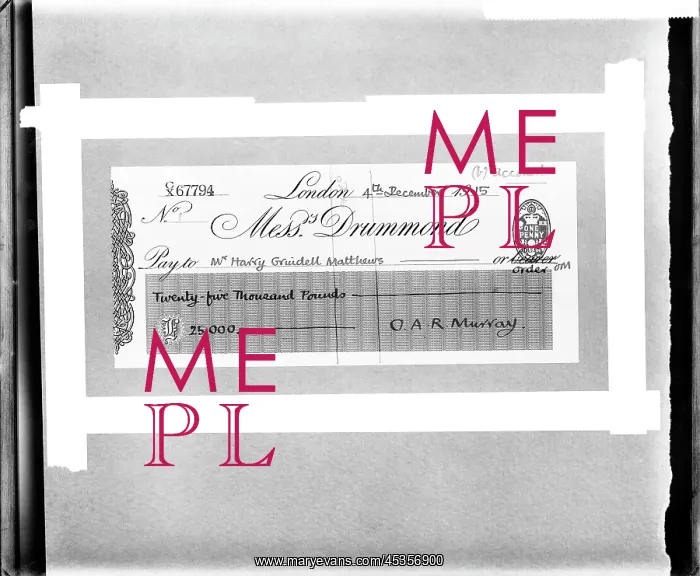 : Inventor's Cheque : Inventor's Cheque