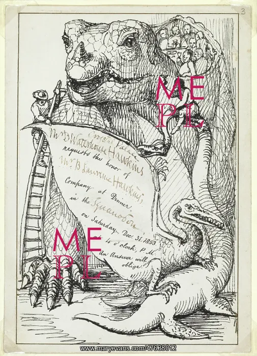 : Invitation to Dinner in Iguanodon 31 / 12 / 1853 : Invitation to Dinner in Iguanodon 31 / 12 / 1853