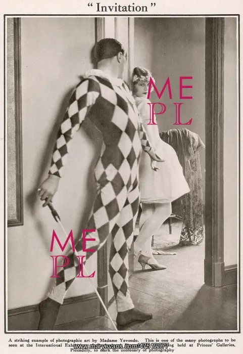 : Invitation by Madame Yevonde : Invitation by Madame Yevonde