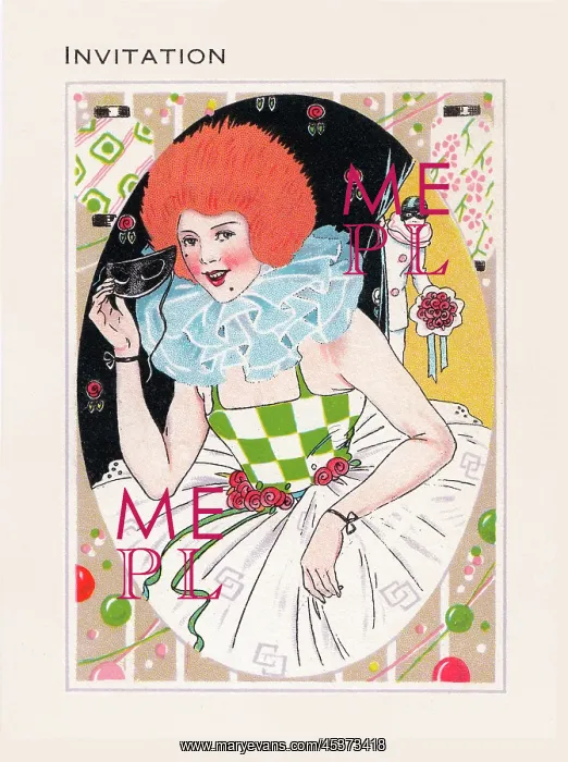 : Invitation, Pierrot and Pierrette : Invitation, Pierrot and Pierrette