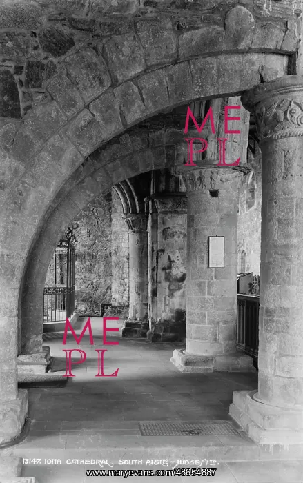: Iona Cathedral South Aisle : Iona Cathedral South Aisle
