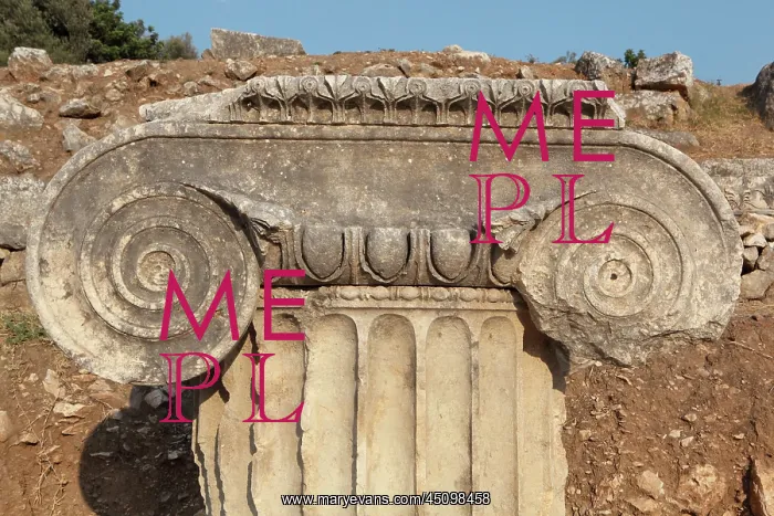 : Ionic capital, Temple of Apollo, Letoon, Antalya, Turkey : Ionic capital, Temple of Apollo, Letoon, Antalya, Turkey