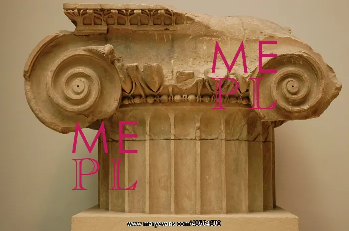 : Ionic capital. Temple of Artemis Leucophryene. 3rd-2nd centu : Ionic capital. Temple of Artemis Leucophryene. 3rd-2nd centu
