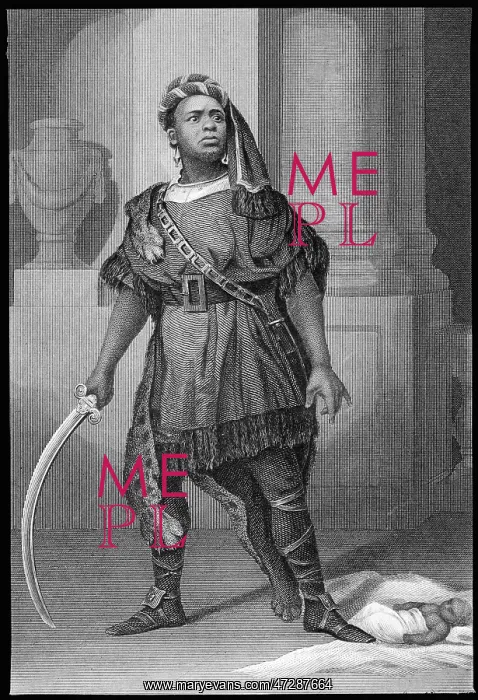 : IRA ALDRIDGE in the role of Aaron : IRA ALDRIDGE in the role of Aaron