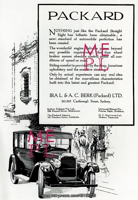 : Ira L. & A. C. Berk Packard Advertisement : Ira L. & A. C. Berk Packard Advertisement